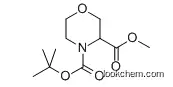 Molecular Structure of 212650-45-8 (MORPHOLINE-3,4-DICARBOXYLIC ACID 4-TERT-BUTYL ESTER 3-METHYL ESTER)